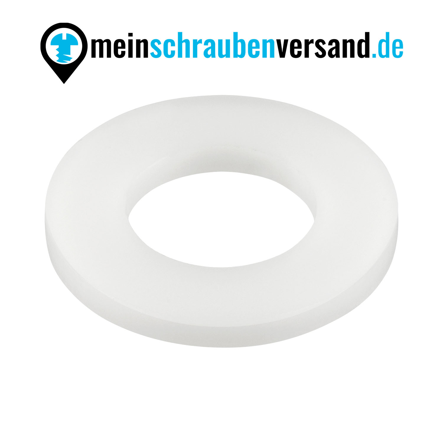 Unterlegscheiben Form A M2 50 Stück (Standard, Polyamidscheiben) DIN 125 - Beilagscheiben - Kunststoff - PA - M2 (2,2) 50