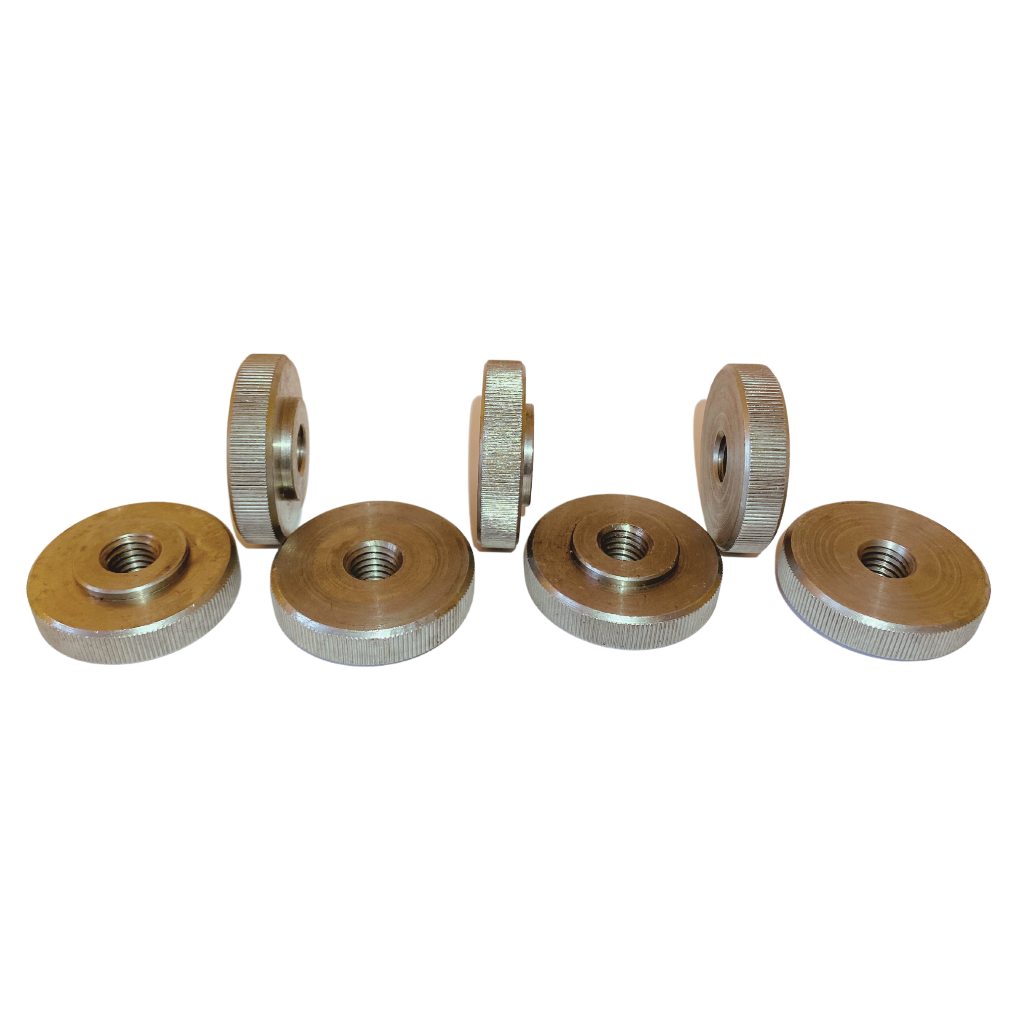 Rändelmutter flache Form Mutter alle Größen & Mengen M3 - M4 - M5 - M6 - M8 - M10 Gewinde Edelstahl Einstell Muttern DIN467 mit gerändeltem geriffeltem Rand M8 100 Stück