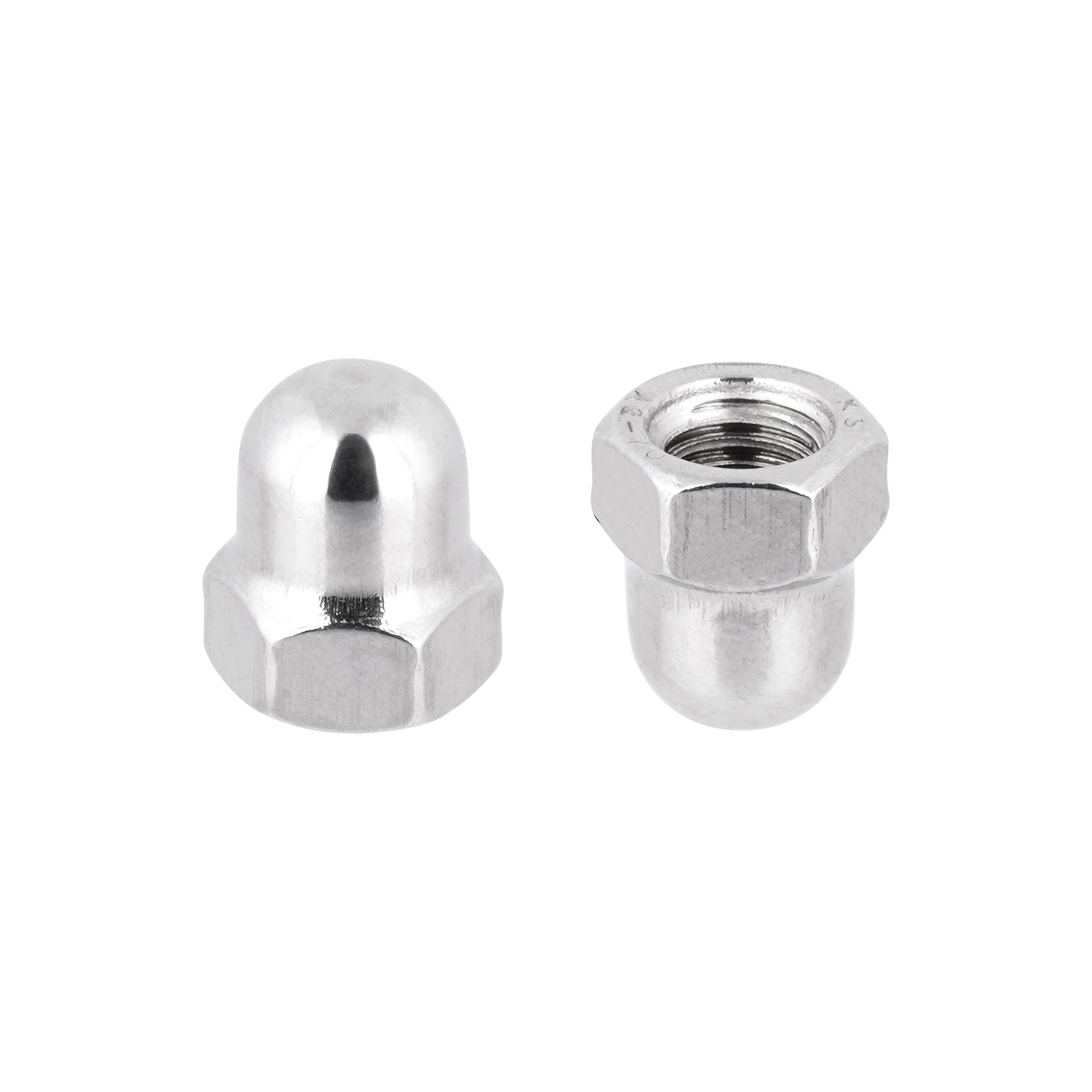 Hutmuttern Sechskant M10 hohe Form DIN 1587 Edelstahlmuttern A2 Kappenmuttern Sechskantmuttern cap nuts M10 10 Stück