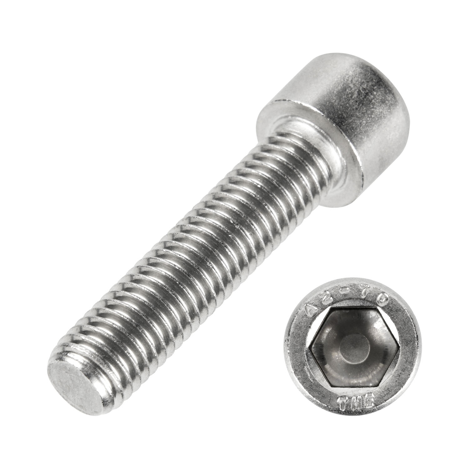 meinschraubenversand.de - Zylinderschrauben M3x50 100 Stück DIN 912 (Teilgewinde, Zylinderkopfschrauben, Innensechskant, ISO 4762) A2 V2A rostfreier Edelstahl - M3 x 50