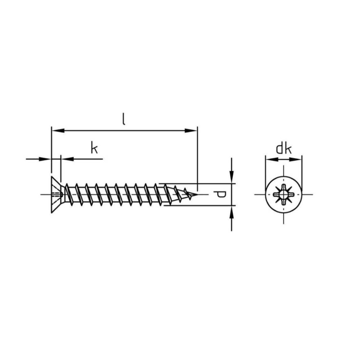 Scharnierbandschrauben 5mm Kopfdurchmesser 3x20 mm 100 Stück