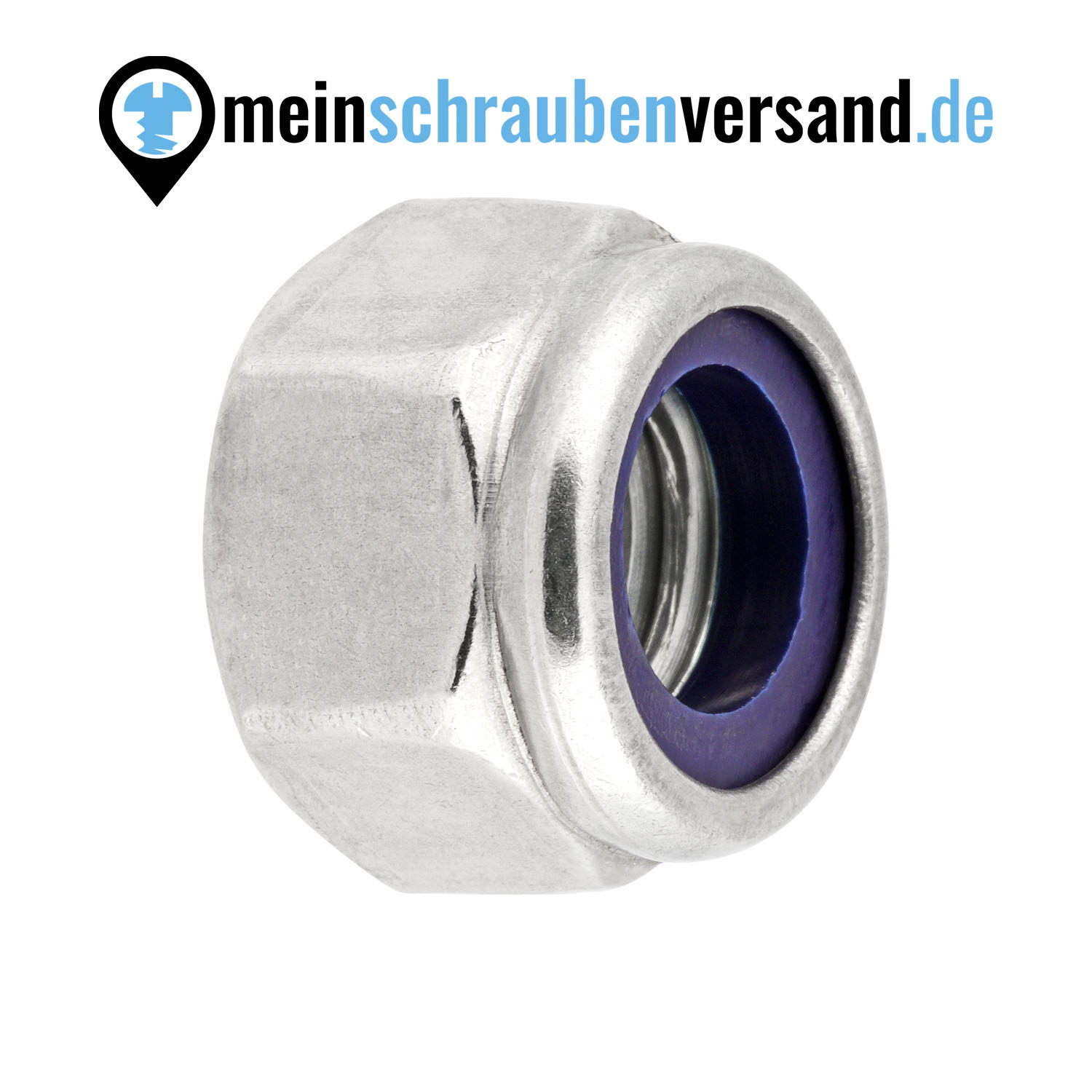 Sicherungsmuttern M5 50 Stück DIN 982 (selbstsichernd, hohe Form) M4 - M16 - Stopmuttern - Kappenmuttern - Sechskantmuttern A2 V2A rostfreier Edelstahl