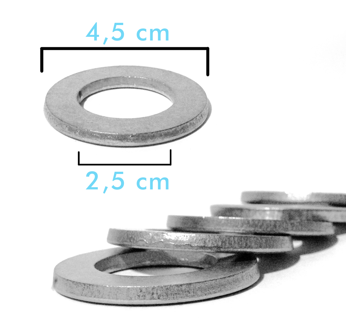 Unterlegscheiben Form A (standard) DIN 125 Beilagscheiben A2 V2A Edelstahlscheiben M16 200