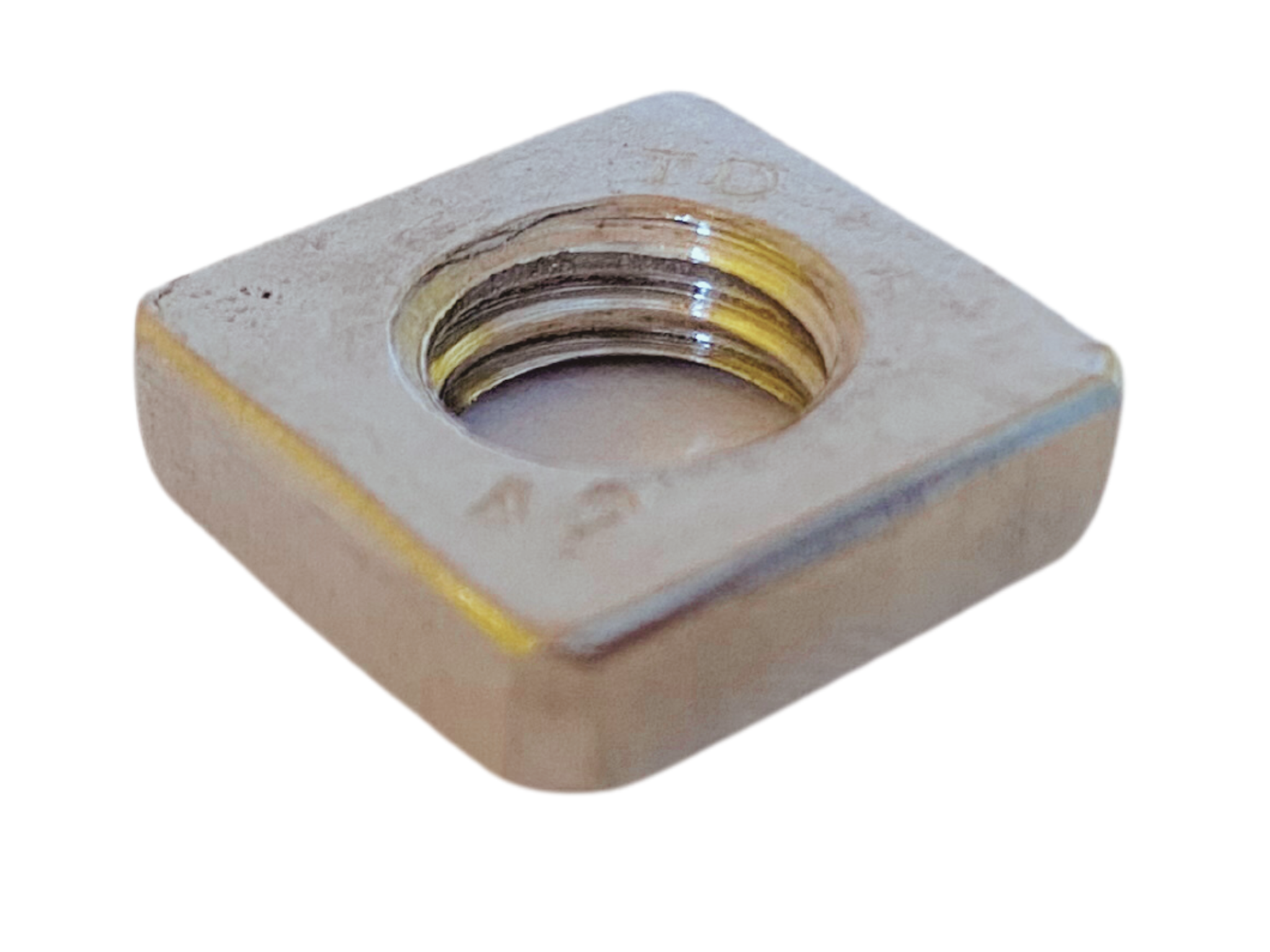 Vierkantmuttern (niedrige Form) - Mutter (alle Größen & Mengen M2 - M2,5 - M3 - M4 - M5 - M6 - M8 - M10) - DIN 562 - Edelstahl A2 (V2A) - Einlegemutter -  M10 50 Stück