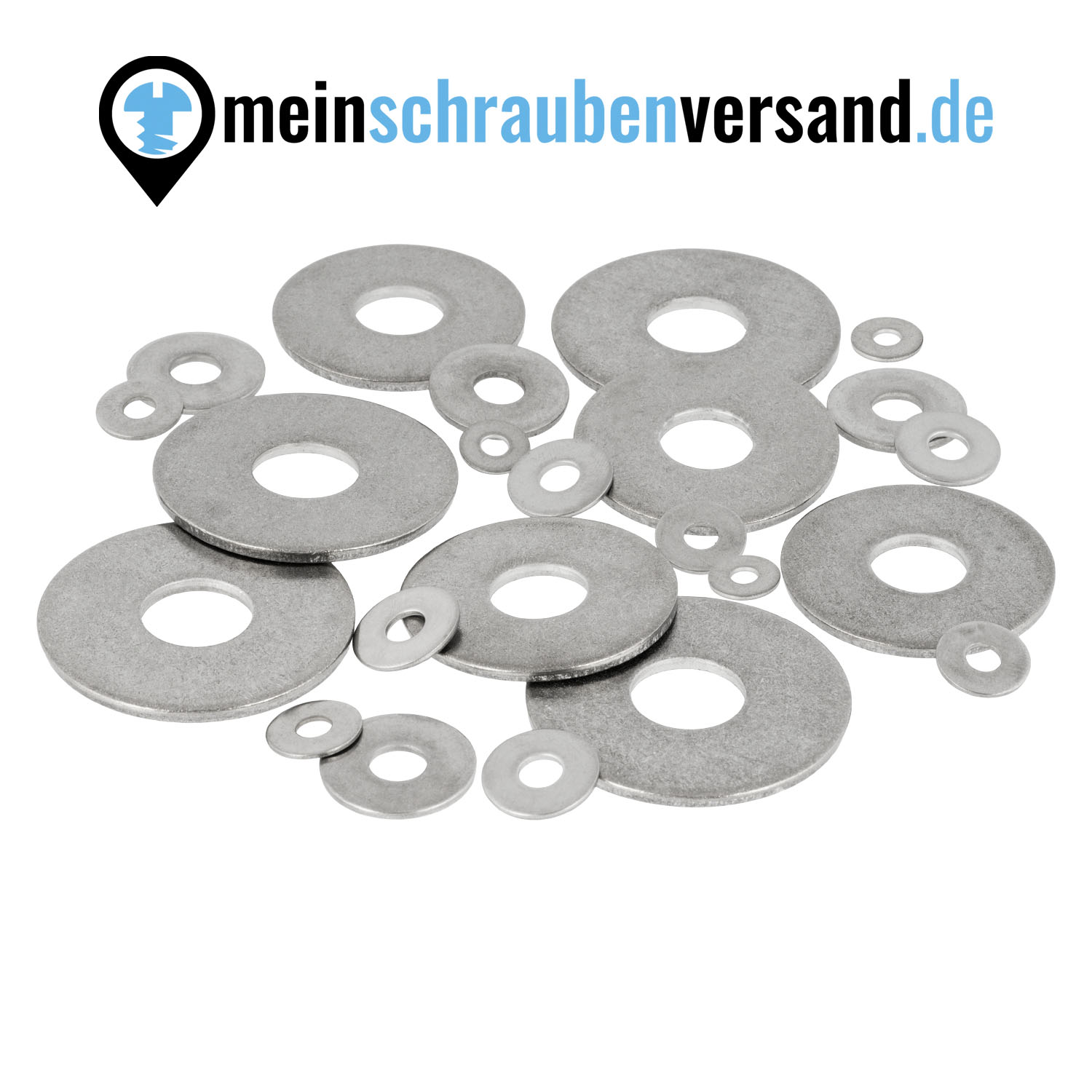 Unterlegscheiben DIN 9021 (großer Außendurchmesser) M3 - M24 - ISO 7093 Beilagscheiben Karosseriescheiben A2 V2A Edelstahlscheiben M22 10