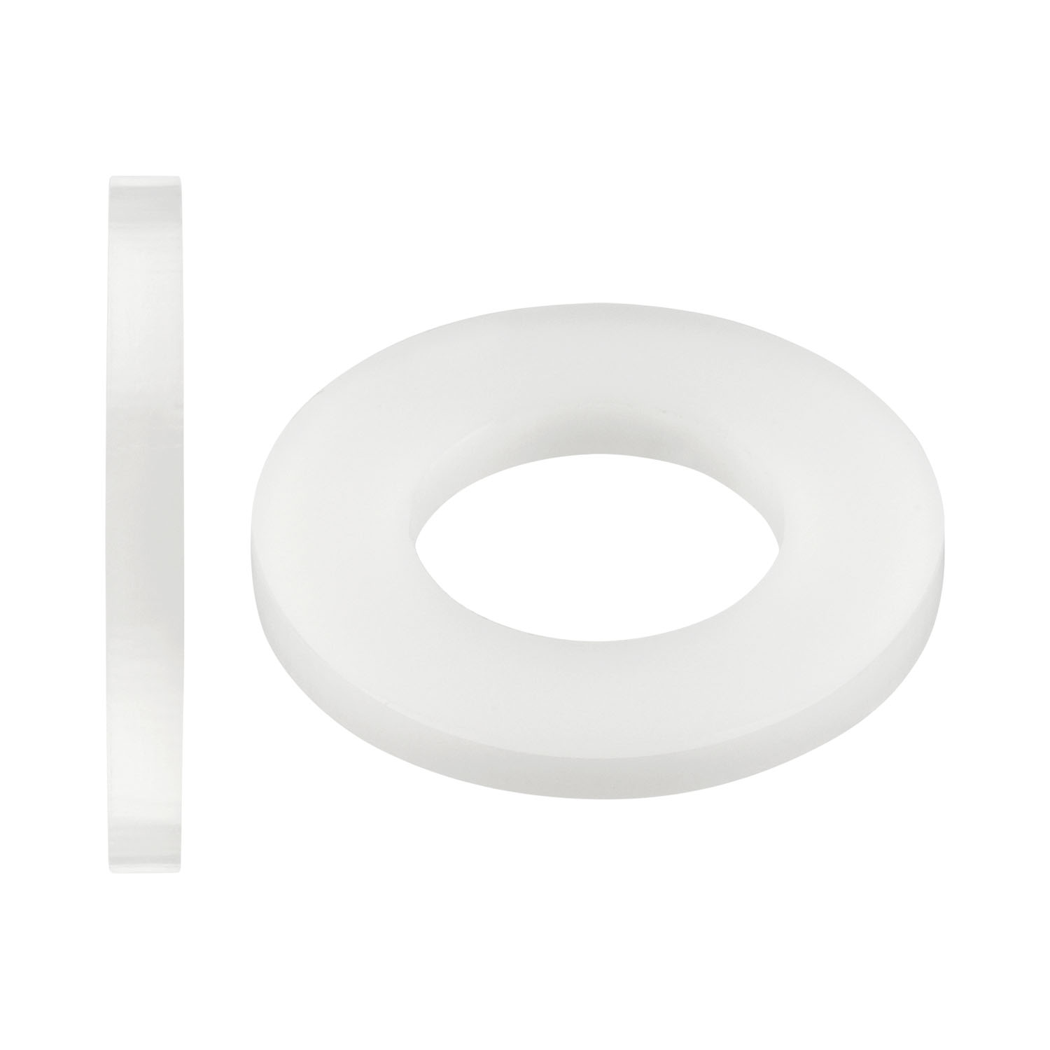 Unterlegscheiben Form A M2,5 200 Stück (Standard, Polyamidscheiben) DIN 125 - Beilagscheiben - Kunststoff - PA - M2,5 (2,7) 200