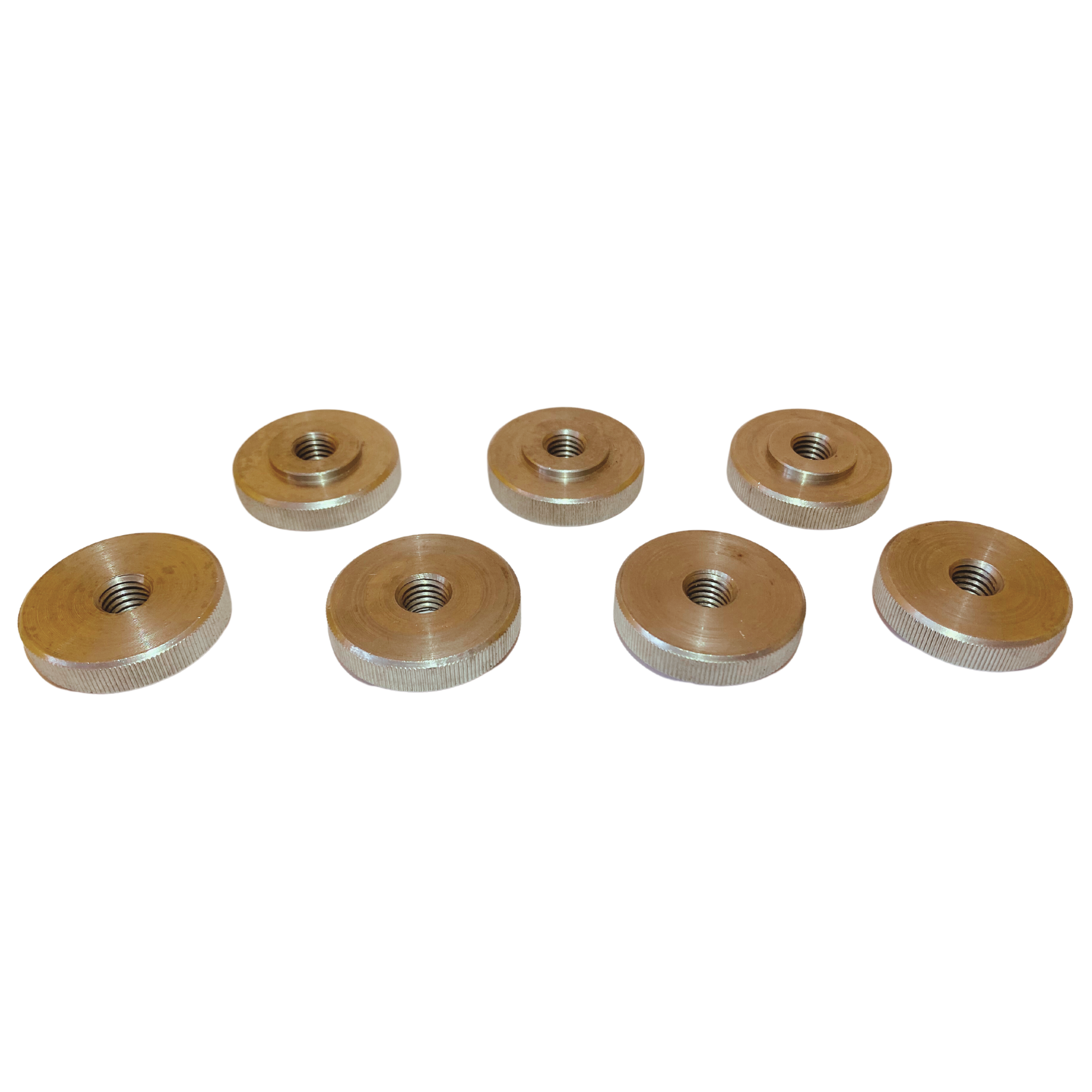 Rändelmutter flache Form Mutter alle Größen & Mengen M3 - M4 - M5 - M6 - M8 - M10 Gewinde Edelstahl Einstell Muttern DIN467 mit gerändeltem geriffeltem Rand M6 10 Stück