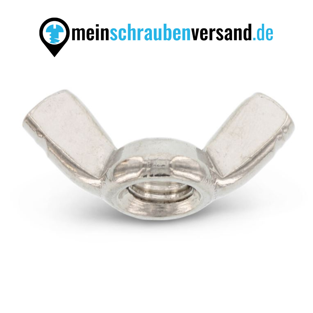 Flügelmuttern M16 10 Stück ~DIN 315 - Amerikanische Form - Edelstahl A2 v2A - Schmetterlingsmutter