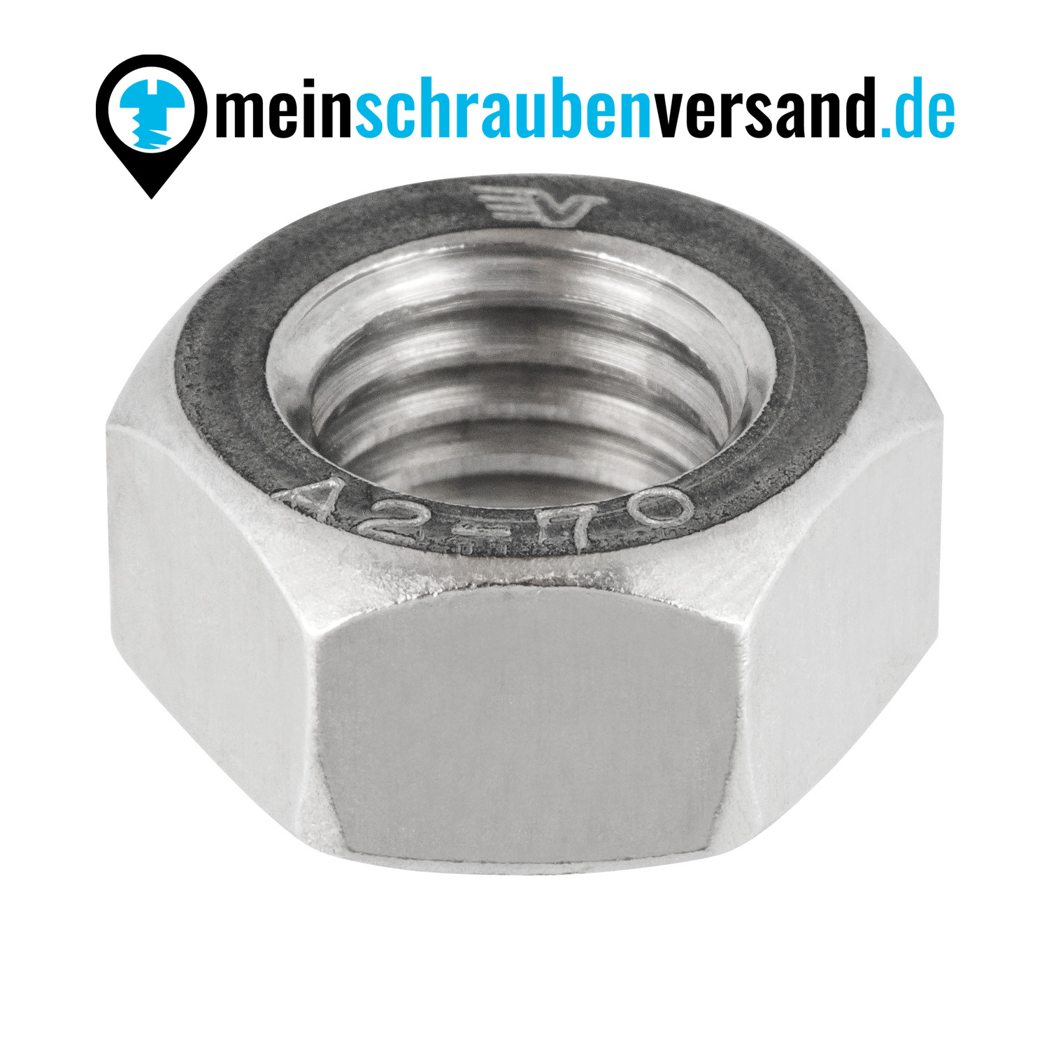 Sechskantmuttern M18 25 Stück DIN 934 (standrad Ausführung) M3 - M12 - ISO 4032 - Edelstahlmuttern - Schraubenmuttern - A2 V2A rostfreier Edelstahl