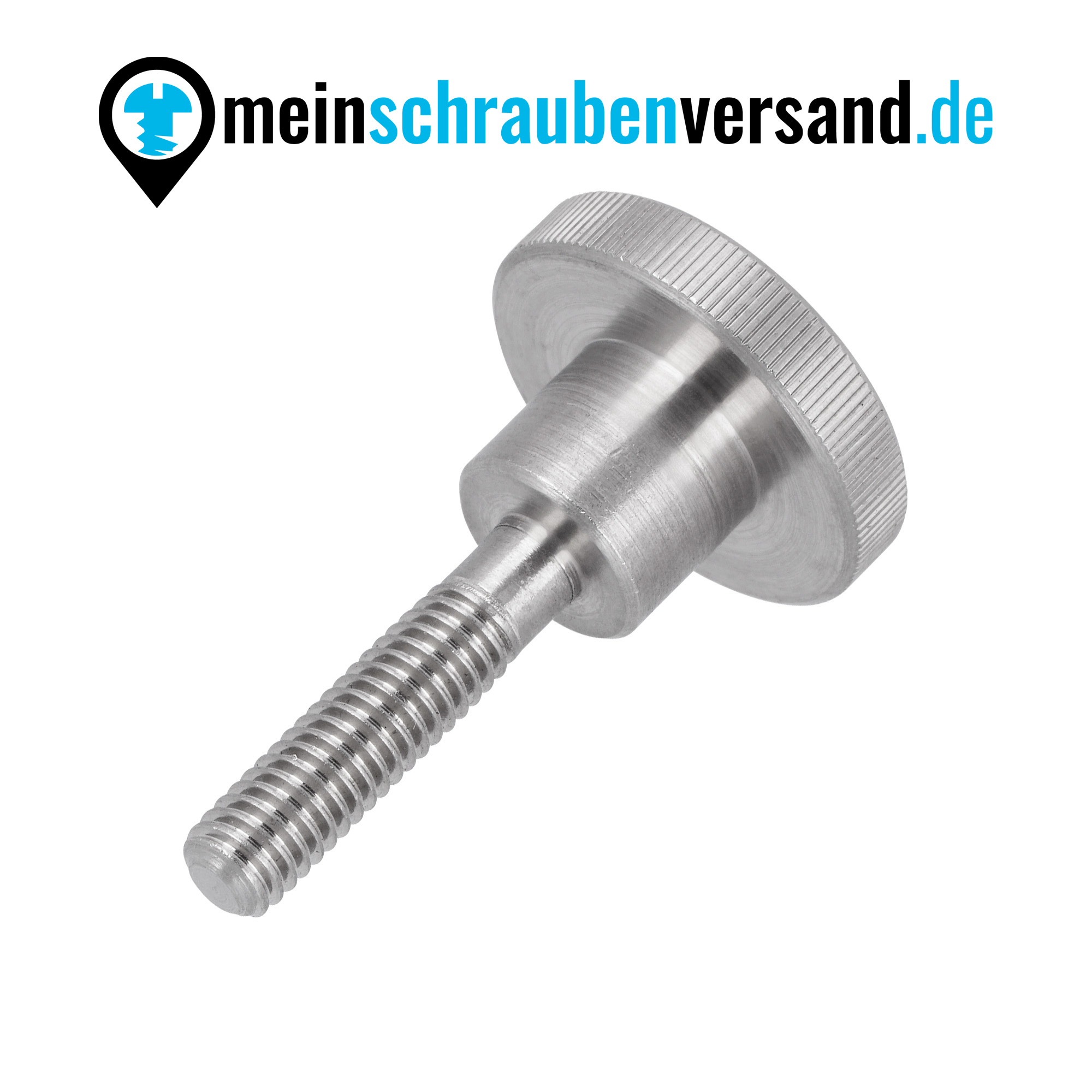 Rändelschrauben hohe Bauform M5x10 DIN 464 rostfreier Edelstahl A1 Daumenschrauben Stellschrauben M5 x 10 mm 5 Stück
