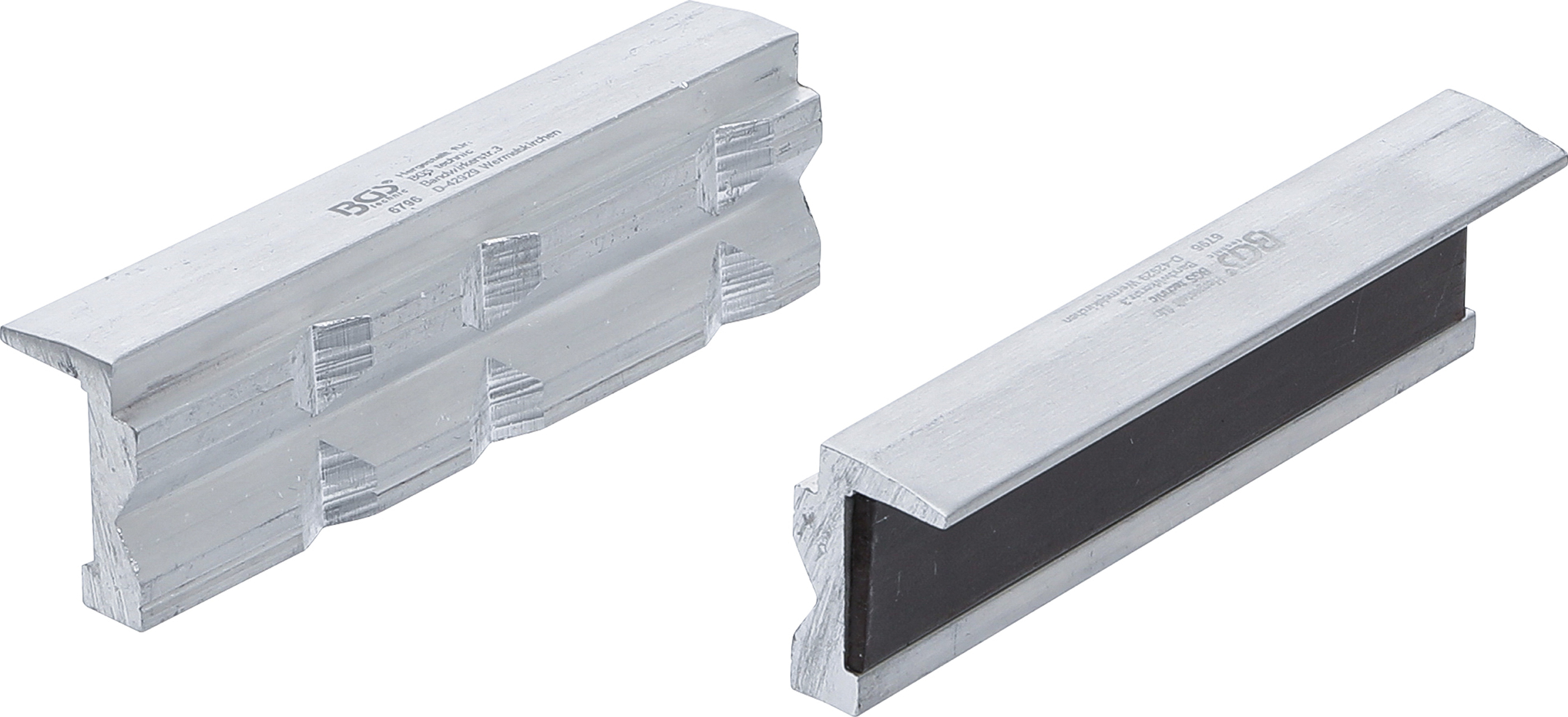 Schraubstock-Schutzbacken | Aluminium | Breite 100 mm | 2-tlg.