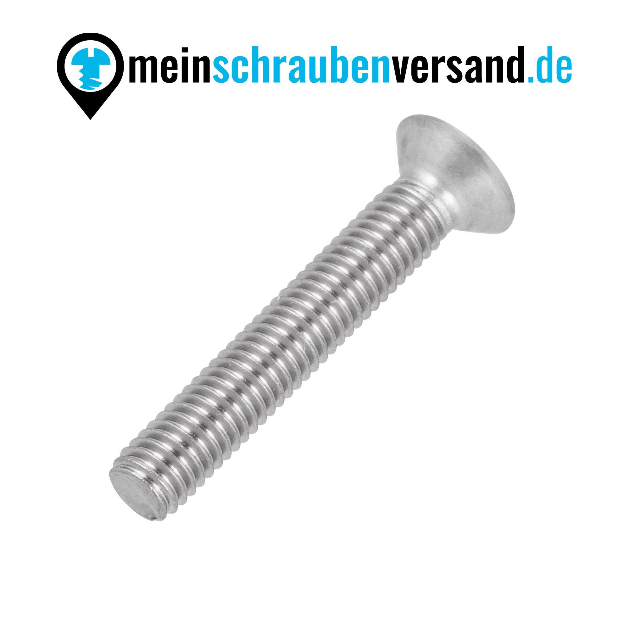 Senkkopfschrauben Torx M4x25 Innensechsrund - Vollgewinde ISO 14581 DIN 965 TX Senkschrauben Edelstahl M4 x 25 mm 50 Stück