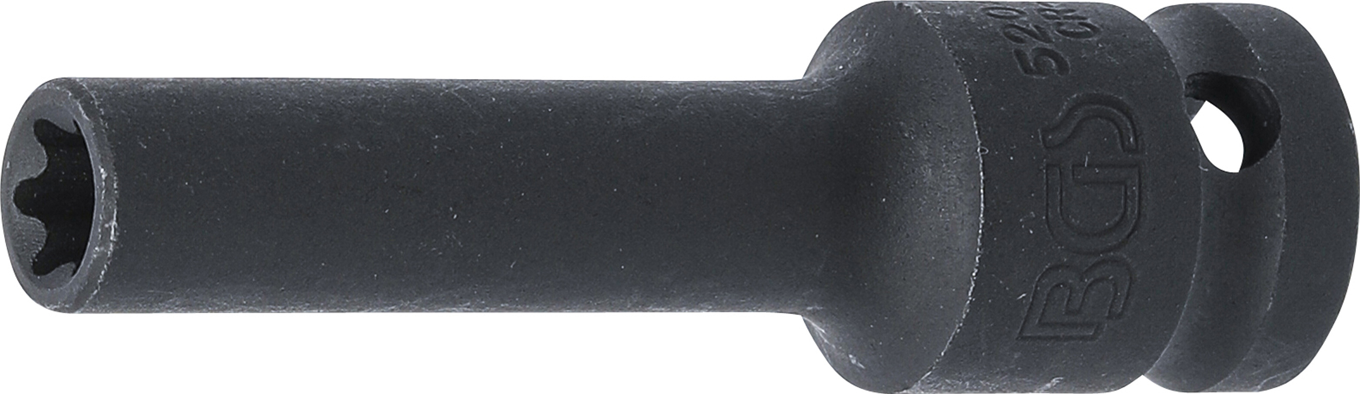 Kraft-Steckschlüssel-Einsatz E-Profil, tief | Antrieb Innenvierkant 12,5 mm (1/2") | SW E10