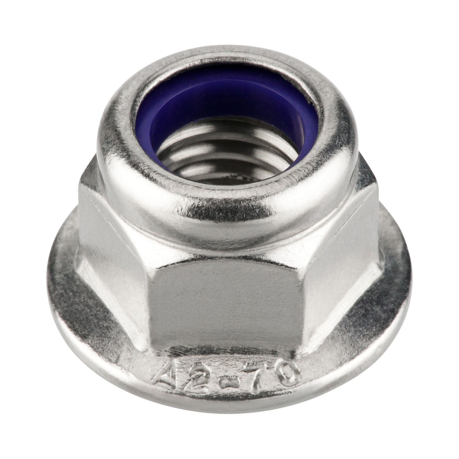 Flanschmuttern (selbstsichernd mit Sperrverzahnung) nach DIN 6926 - Sicherungsmuttern A2 V2A rostfreier Edelstahl mit Polyamid-Klemmteil - UKV M10 100