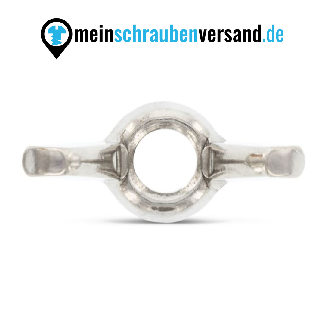 Flügelmuttern M16 10 Stück ~DIN 315 - Amerikanische Form - Edelstahl A2 v2A - Schmetterlingsmutter