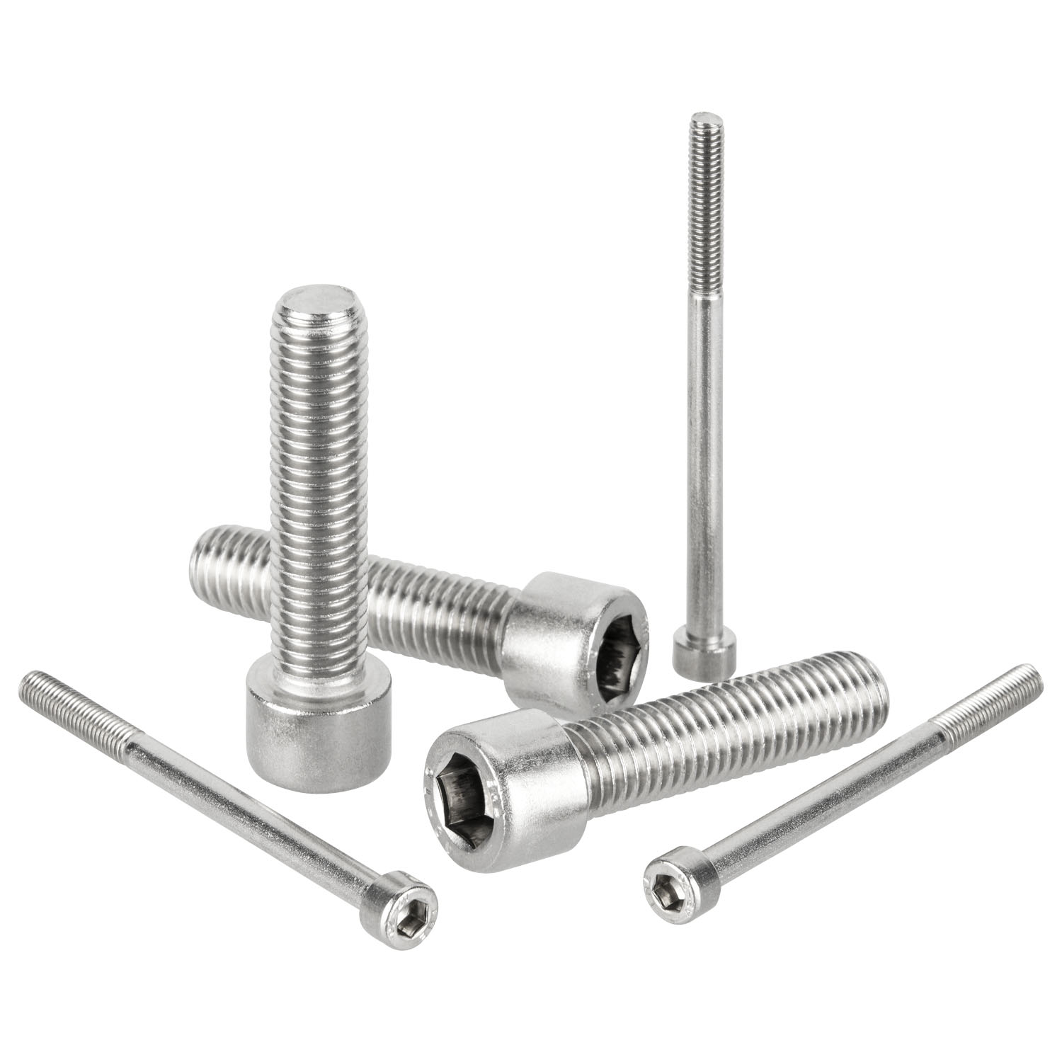 meinschraubenversand.de - Zylinderschrauben M1,6x6 10 Stück DIN 912  (Teilgewinde, Zylinderkopfschrauben, Innensechskant, ISO 4762) A2 V2A  rostfreier Edelstahl - M1,6 x 6, M1,6 x 6, 10