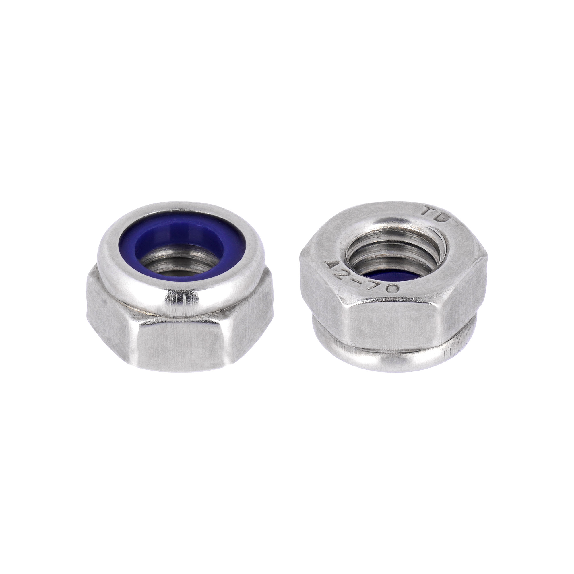 meinschraubenversand.de - Sicherungsmuttern M12 200 Stück DIN 985 (selbstsichernd, niedrige Form) M3 - M20 - Edelstahlmuttern - Stoppmuttern - Sechskantmuttern - A2 V2A rostfreier Edelstahl