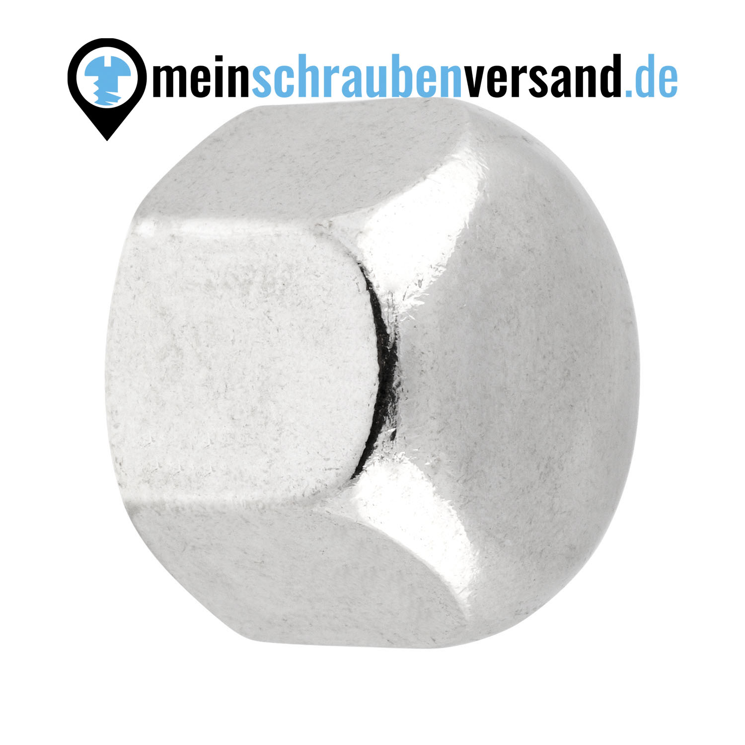 Sechskant Hutmuttern M10 100 Stück DIN 917 (niedrige Form) M3 - M18 - Kappenmuttern - A2 V2A rostfreier Edelstahl